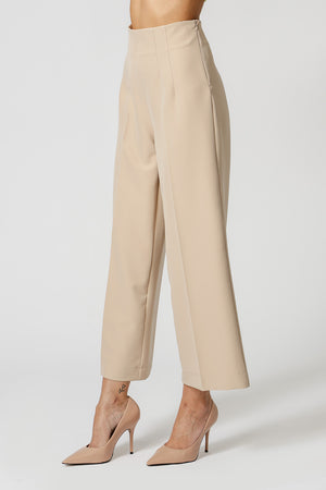 Calça Pantacourt Alfaiataria - AREIA