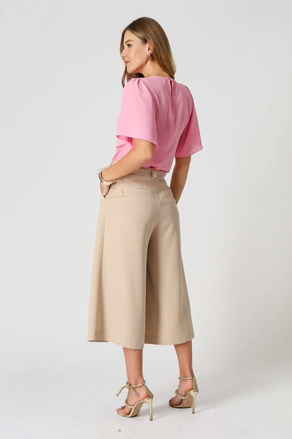 Blusa Manga Angel Com Acessório - PINK CLARO