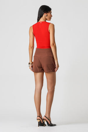 Regata Canelada Decote Quadrado