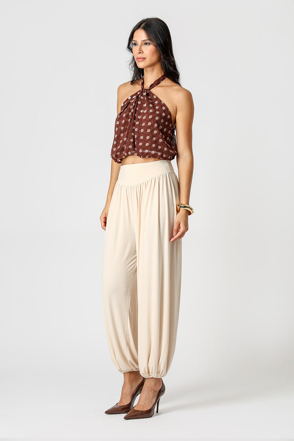 Blusa Frente Única Chiffon Glass