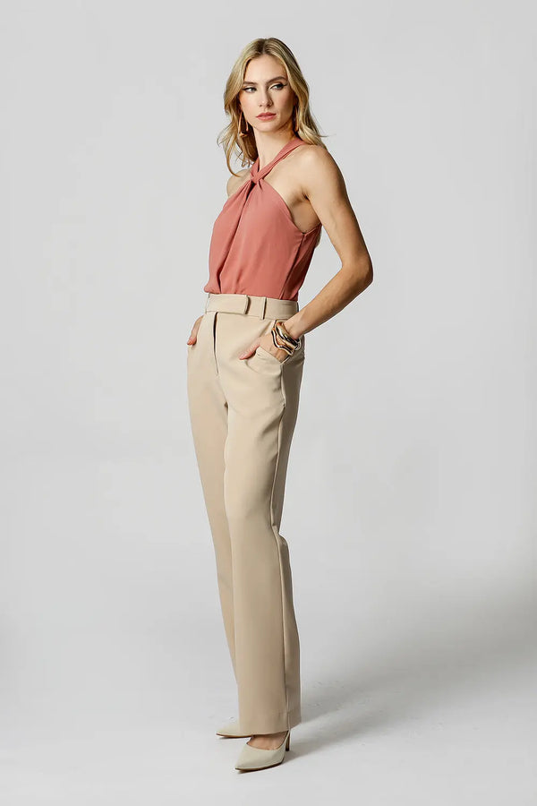 Blusa Com Gola Transpassada TRIMIX