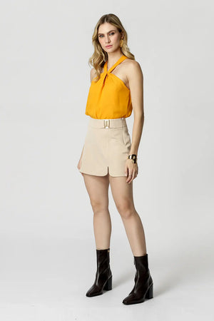 Blusa Com Gola Transpassada TRIMIX