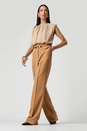 Blusa Balonê Com Ombro Estruturado