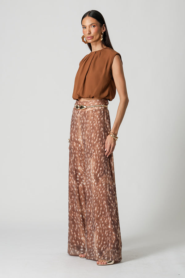 Blusa Balonê Com Ombro Estruturado