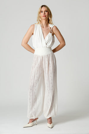 Blusa Transpassada Com Strass No Ombro