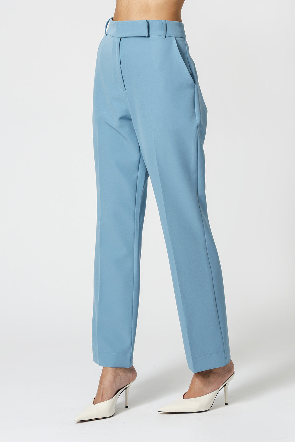 Calça Reta Cós Minimalista - DENIM