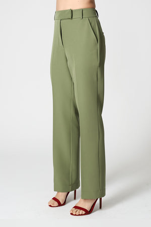 Calça Reta Cós Minimalista