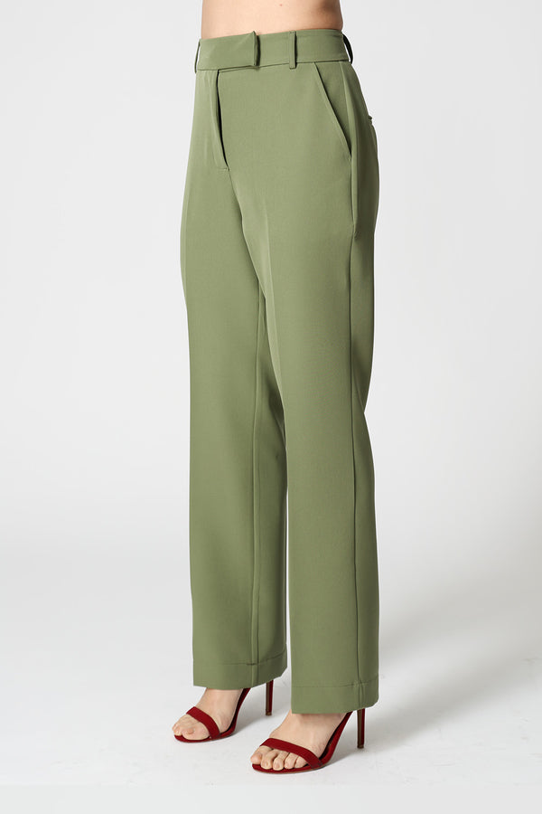 Calça Reta Cós Minimalista