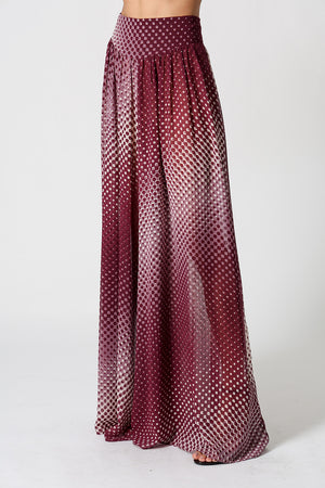 Calça Pantalona Chiffon Glass
