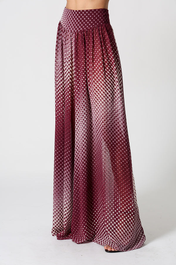Calça Pantalona Chiffon Glass