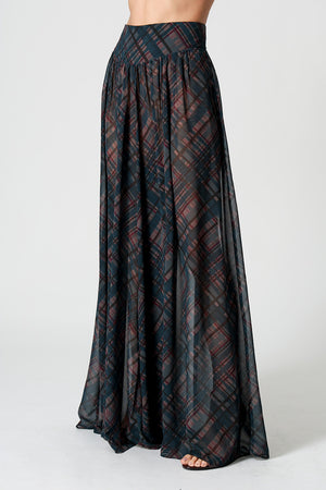 Calça Pantalona Chiffon Glass