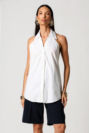 Colete e Blusa Alfaiataria com Ombreiras