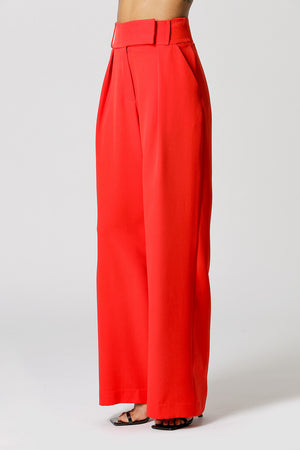 Calça Alfaiataria Pantalona Cós Minimalista