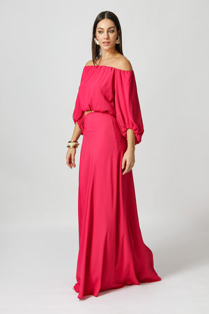 Blusa Balonê Ombro a Ombro - MAGENTA