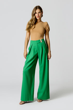 Blusa Malha Canelada Manga Bufante - CASTOR