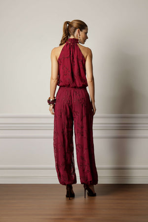 Calça Pantalona Bordado TRIMIX