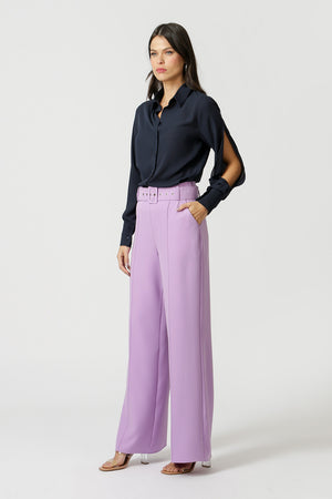 Camisa Com Abertura Na Manga - MARINHO