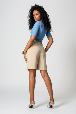 Blusa Decote Quadrado - AZUL