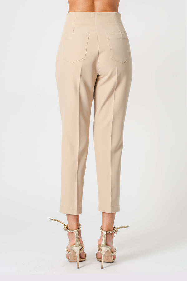 Calça Cenoura New Alfaiataria - AREIA