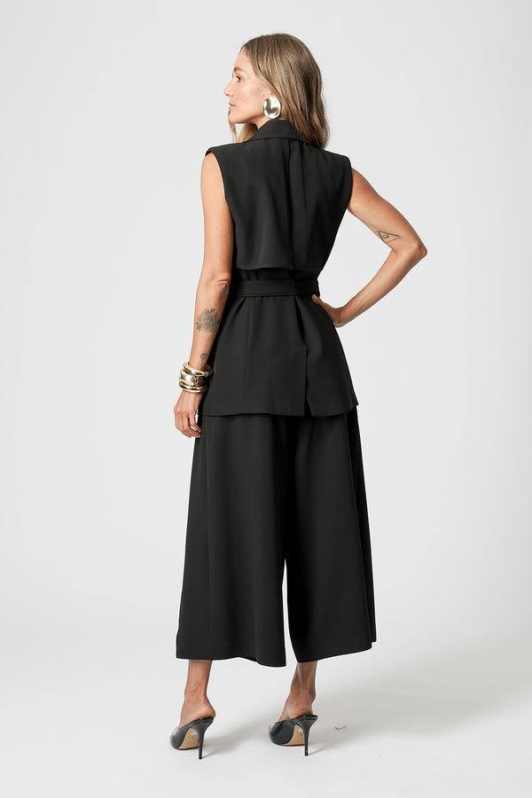 Colete Alfaiataria 4 Botões - PRETO