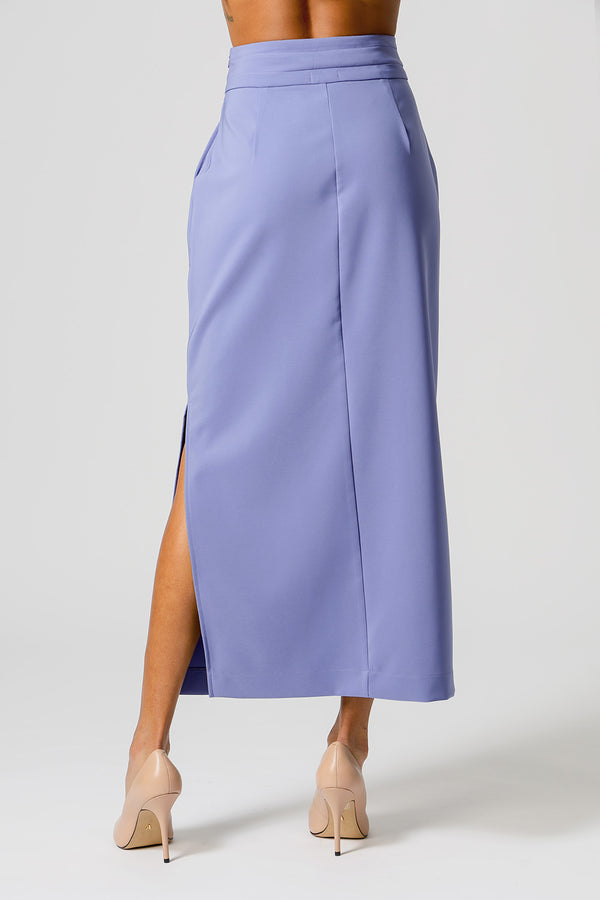 Saia De Alfaiataria Reta - AZUL