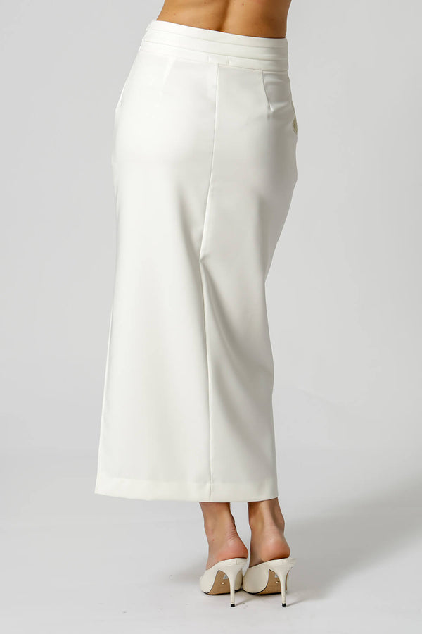 Saia De Alfaiataria Reta - OFF WHITE