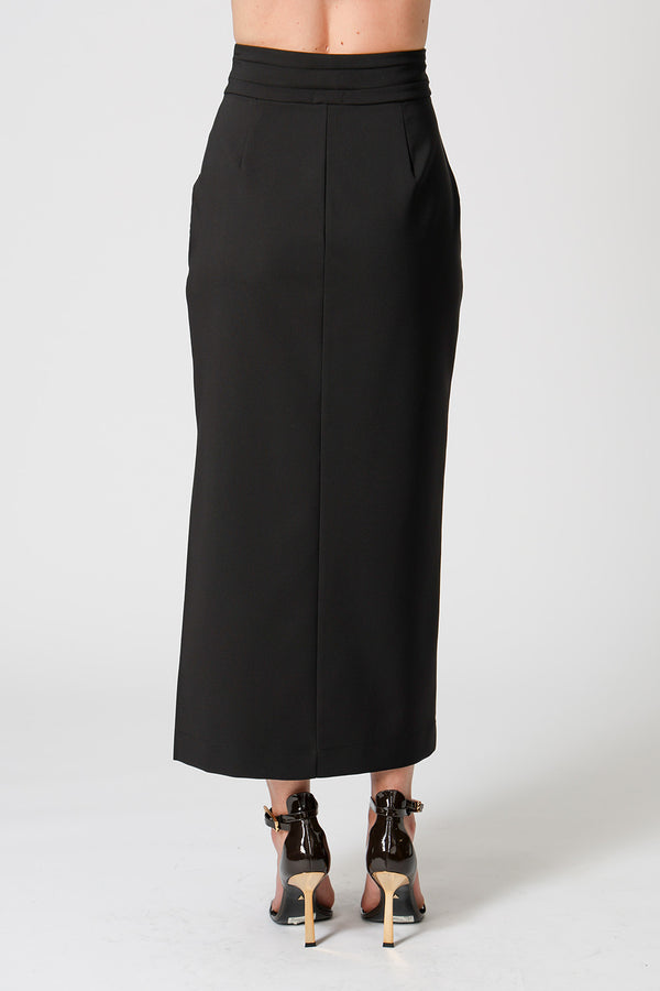 Saia De Alfaiataria Reta - PRETO