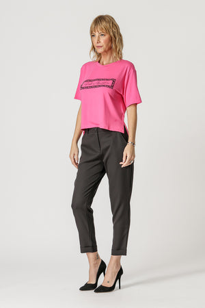 Camiseta con estampado escrito - ROSA 5
