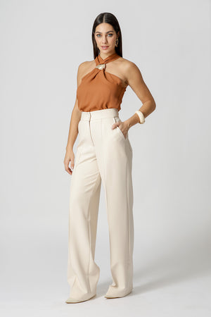 Blusa Com Fivela No Decote - TERRA