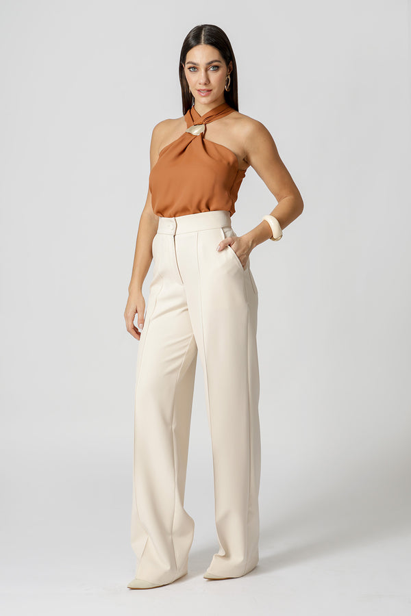 Blusa Com Fivela No Decote - TERRA