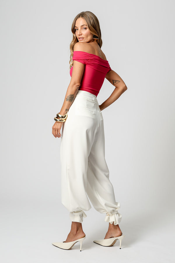 Blusa Drapeada Com Acessórios - PINK