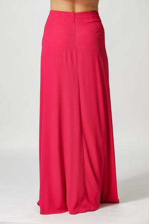 Saia Com Calça Interna e Fivela - MAGENTA