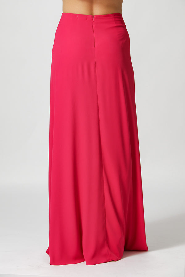 Saia Com Calça Interna e Fivela - MAGENTA