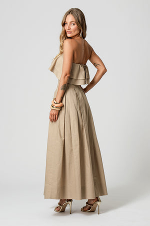 Top Strapless Com Babados - AREIA