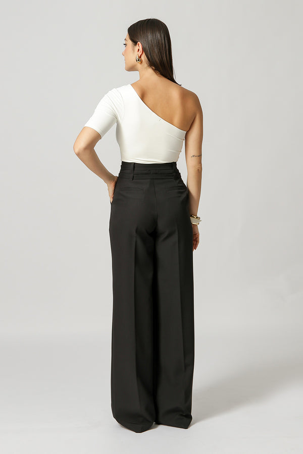 Blusa Ombro Único Vazado - OFF WHITE