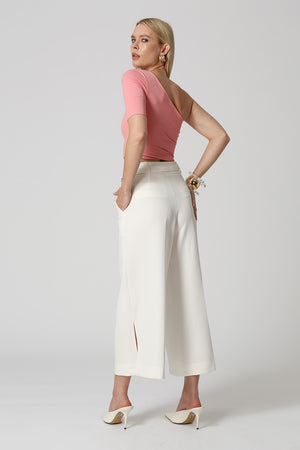 Blusa Ombro Único Vazado - ROSA CLARO