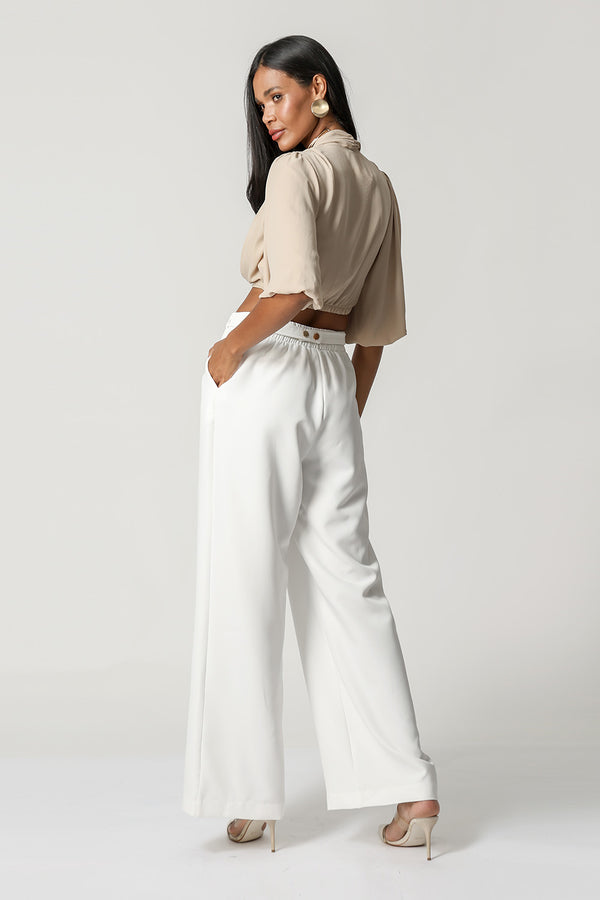 Top cruzado con mangas abullonadas - AREIA 4