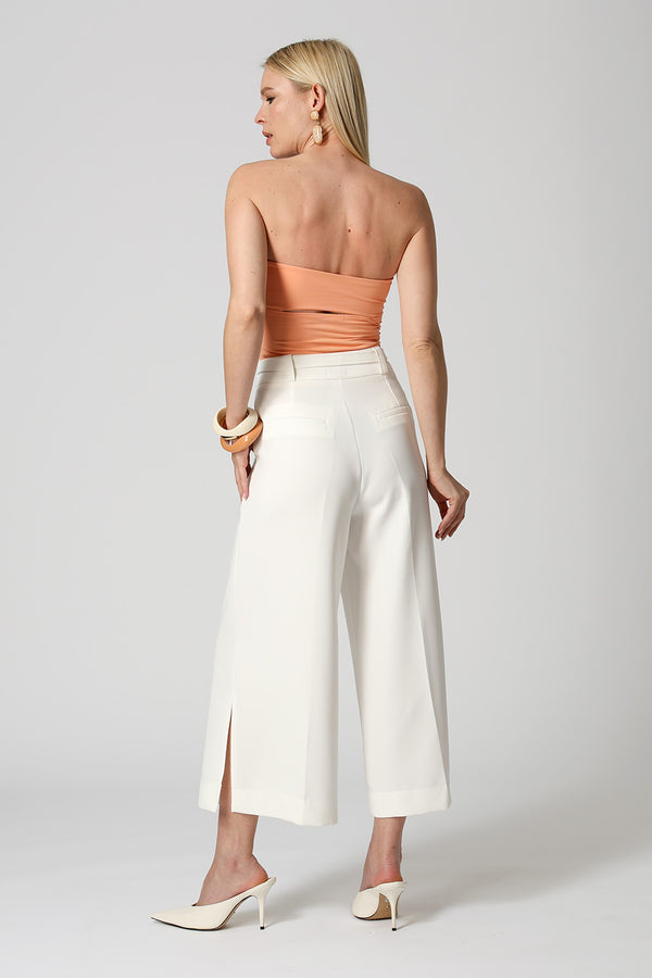 Blusa Strapless Decote Reto - SALMAO