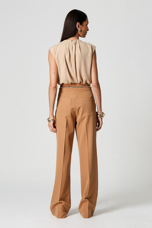 Blusa Balonê Com Ombro Estruturado