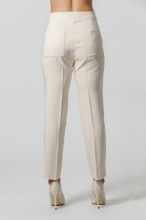 Calça Reta Alfaiataria Dois Botões