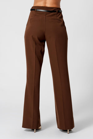 Calça Alfaiataria Reta Com Cinto