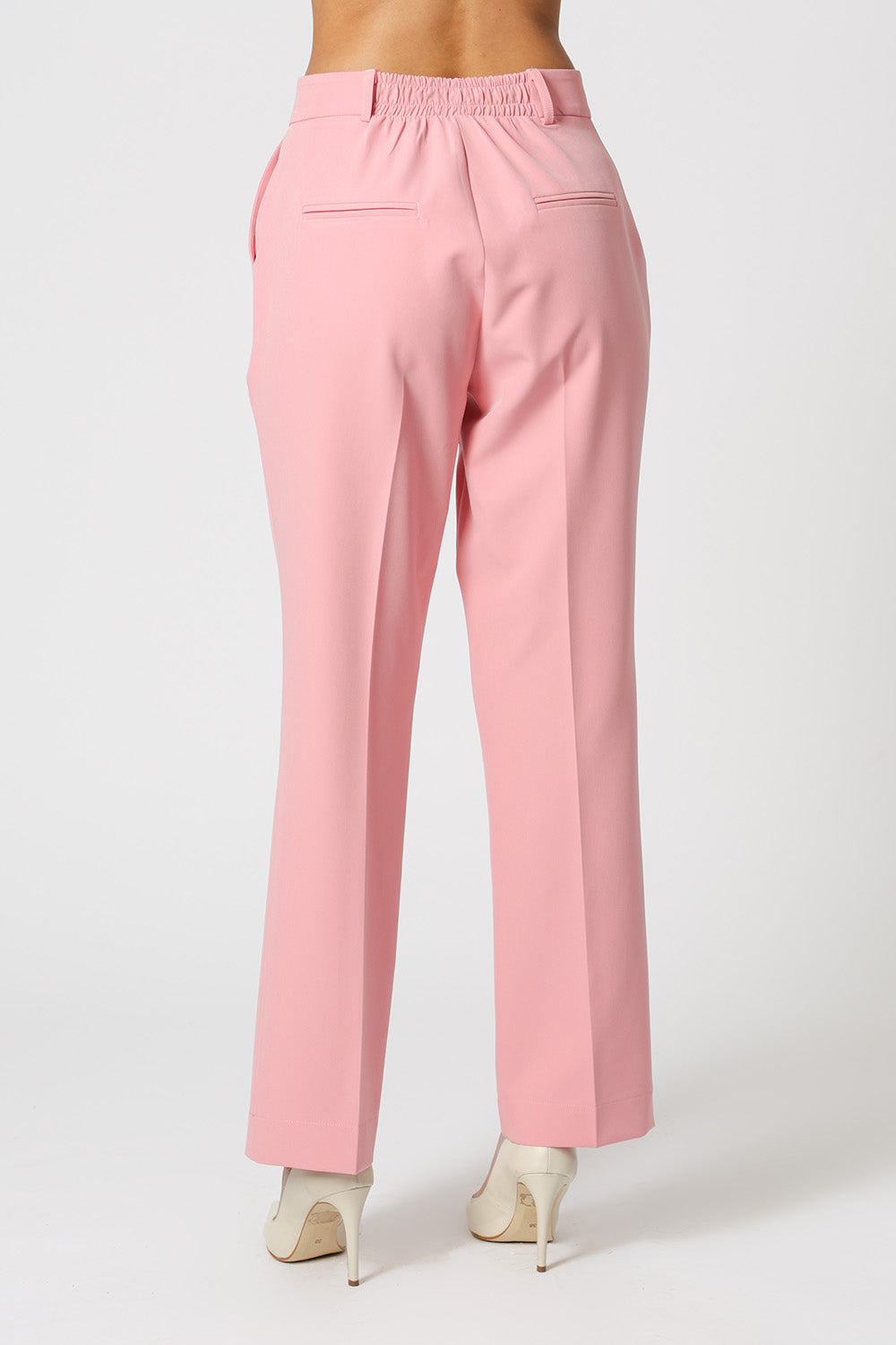 Calça Reta Cós Minimalista - ROSA