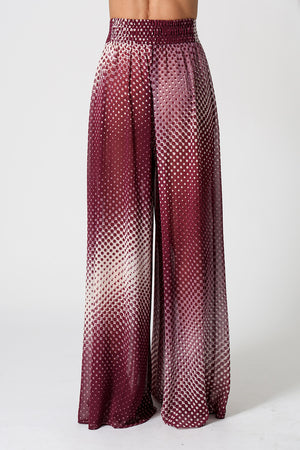 Calça Pantalona Chiffon Glass