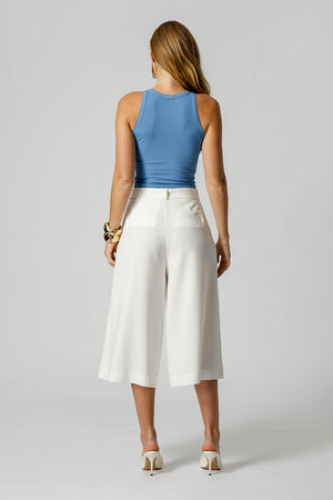 Blusa Básica Canelada - AZUL