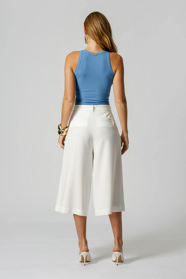 Blusa Básica Canelada - AZUL