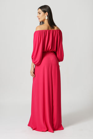 Blusa Balonê Ombro a Ombro - MAGENTA