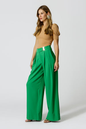 Blusa Malha Canelada Manga Bufante - CASTOR