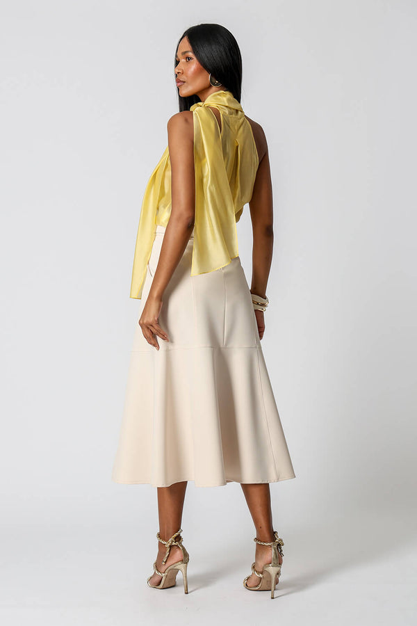 Blusa Regata Com Faixa Versátil - AMARELO CL