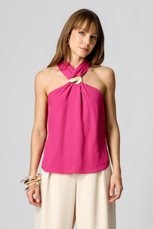 Blusa Com Fivela No Decote