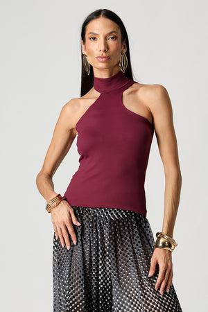 Blusa Ombro Único Com Gola